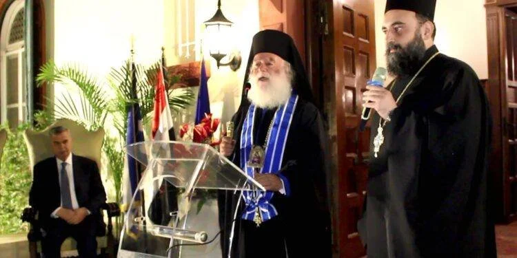 غبطة البابا ثيودروس الثاني يشارك في احتفال القنصلية العامة اليونانية في الإسكندرية