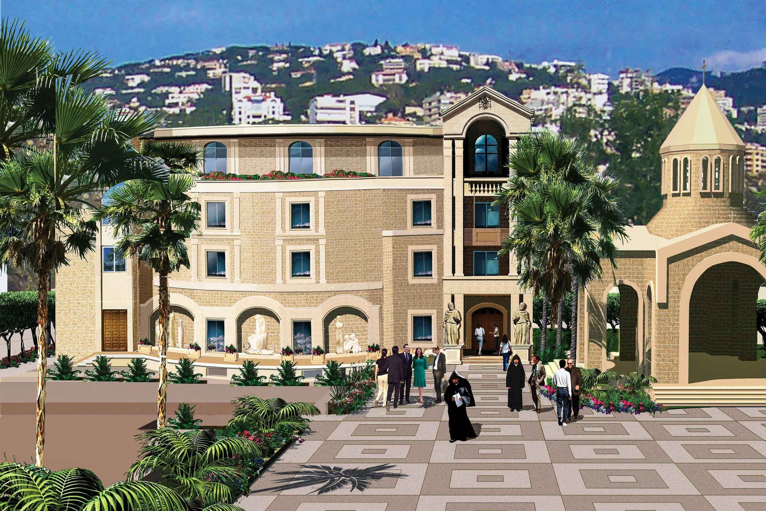 The Construction of Bezikian Convention Center at the Catholicosate of Cilicia in Antelias