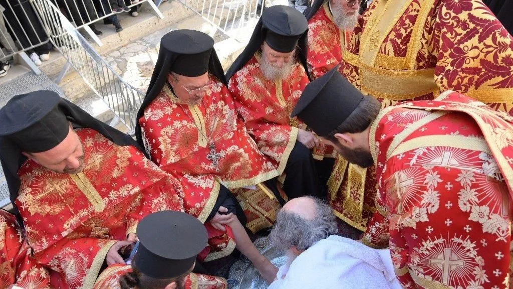 The Ceremony of the Holy Washing of the Feet at the Greek Patriarchate of Jerusalem