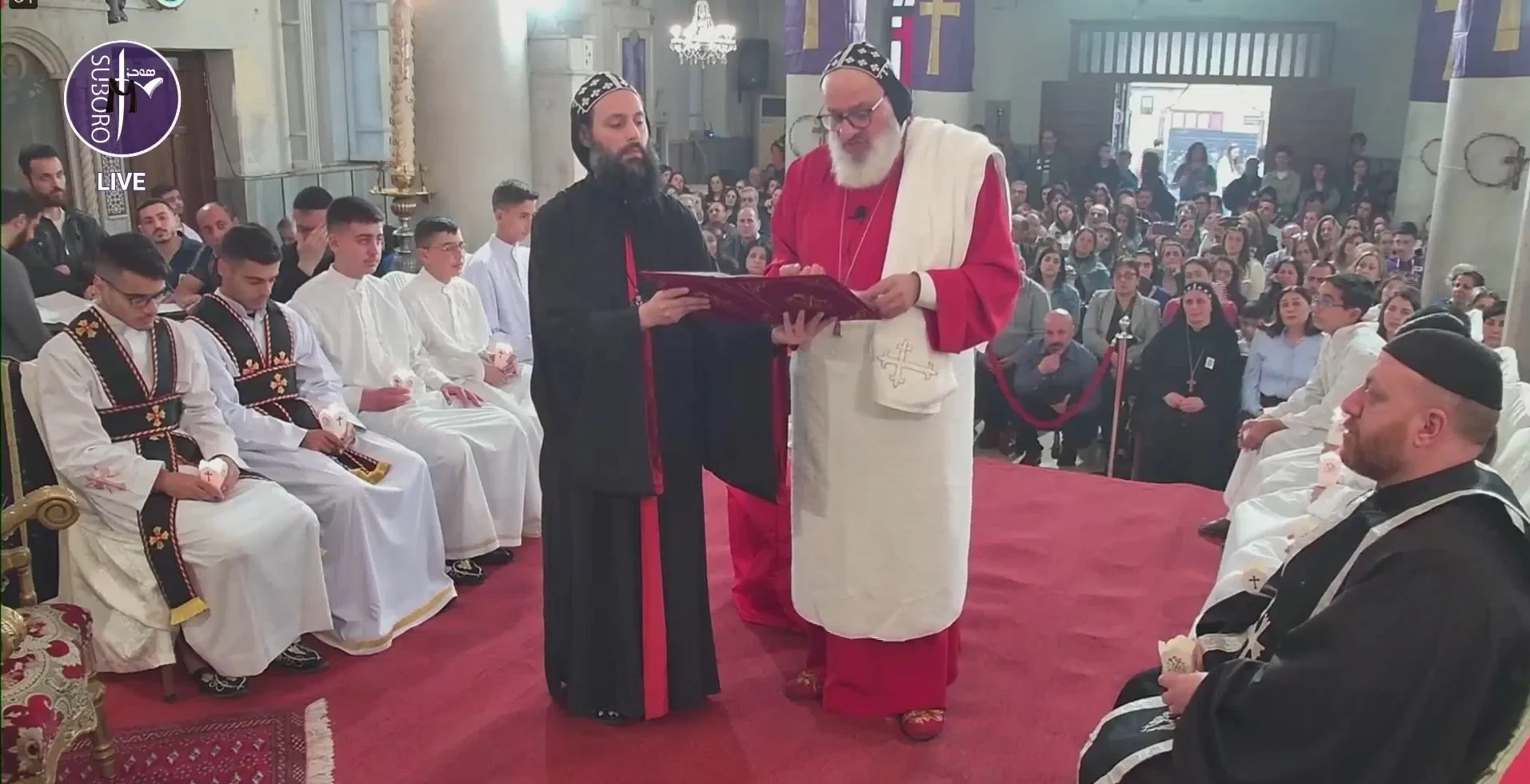 ‎فيديو - قداسة البطريرك مار اغناطيوس أفرام الثاني يحتفل رتبة غسل الأرجل - دمشق