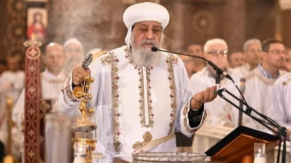 قداسة البابا تواضروس الثاني يصلي لقان وقداس خميس العهد في دير مارمينا مريوط