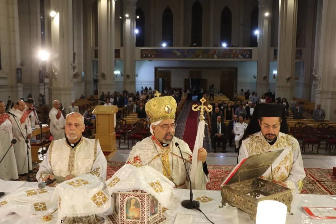 غبطة البطريرك الأنبا إبراهيم إسحق يترأس قداس عيد القيامة المجيد