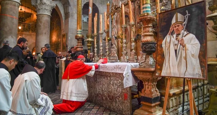 Requiem Mass for the Eternal Repose of the Soul of H.H. Pope Francis at the Basilica of the Holy Sepulchre