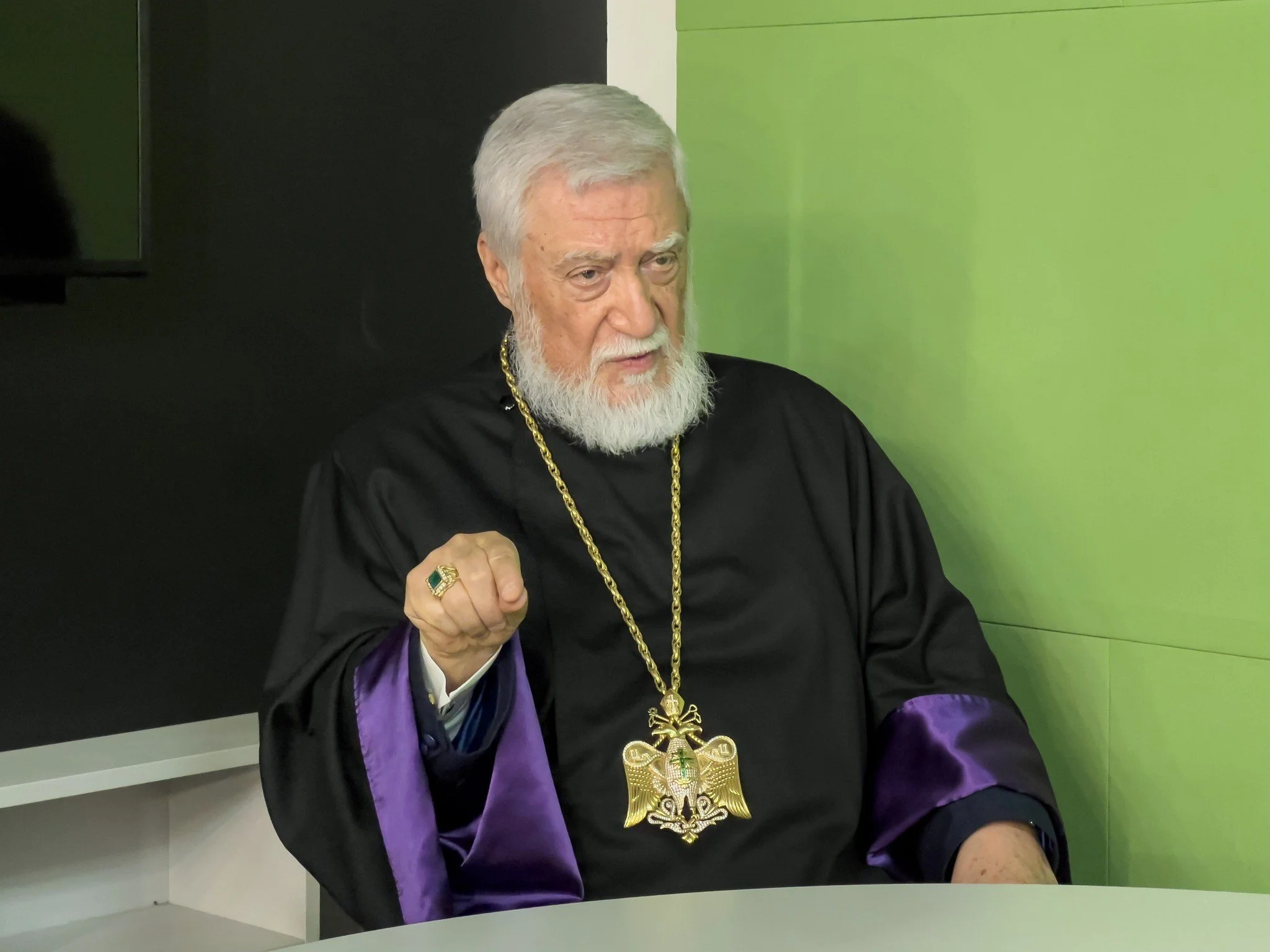 His Holiness Catholicos Aram I Engages in Interviews in Rome