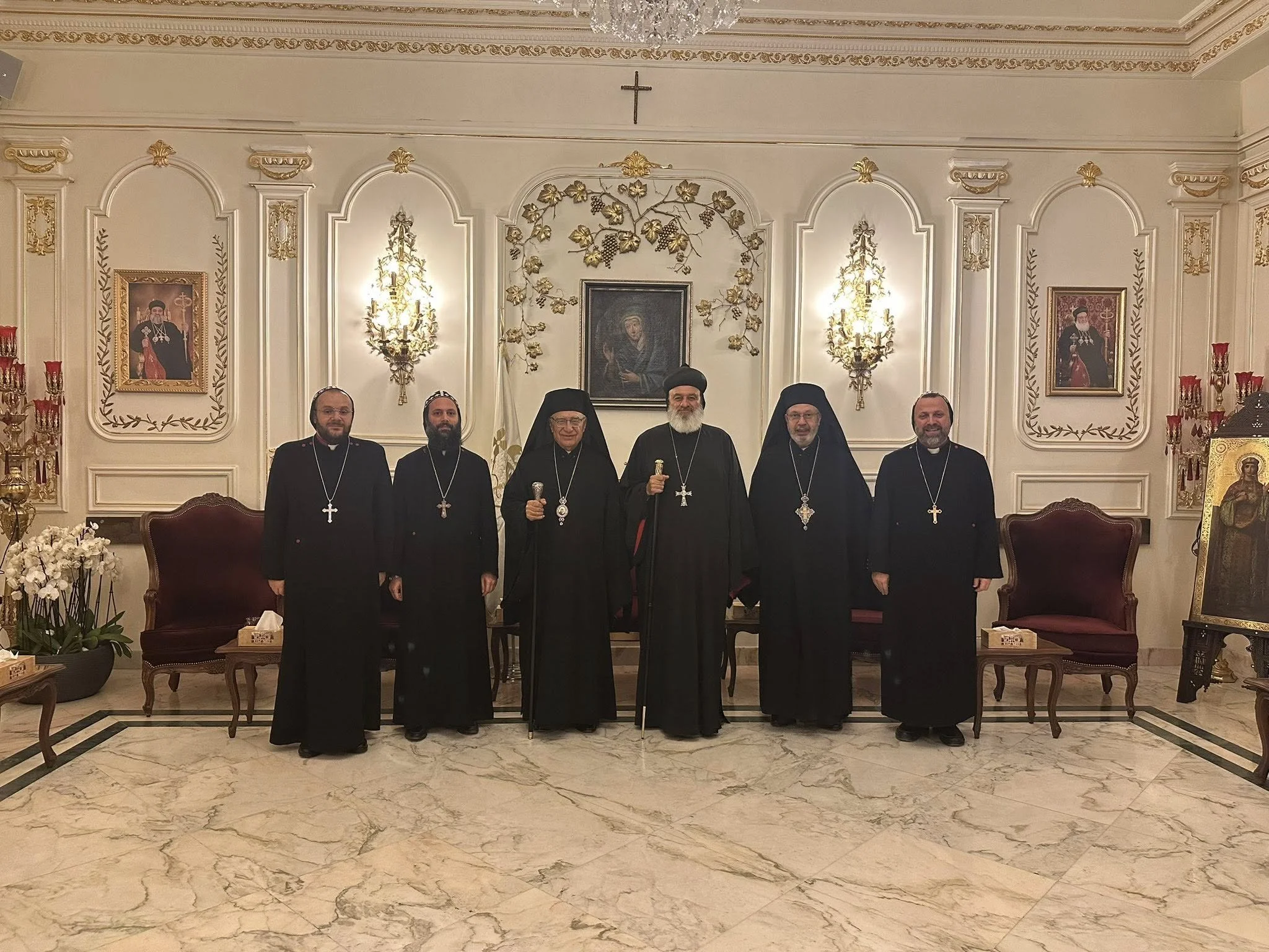 His Holiness Patriarch Mor Ignatius Aphrem II received His Beatitude Joseph Absi at the Patriarchate Headquarters in Bab Touma - Damascus