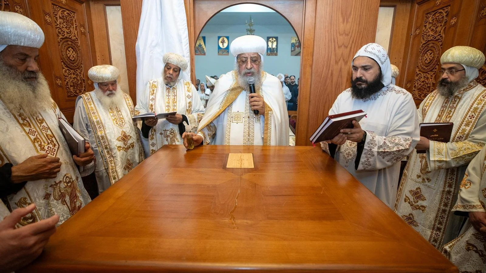 His Holiness Pope Tawadros II Consecrates St. Mina’s Church Bucharest, Romania