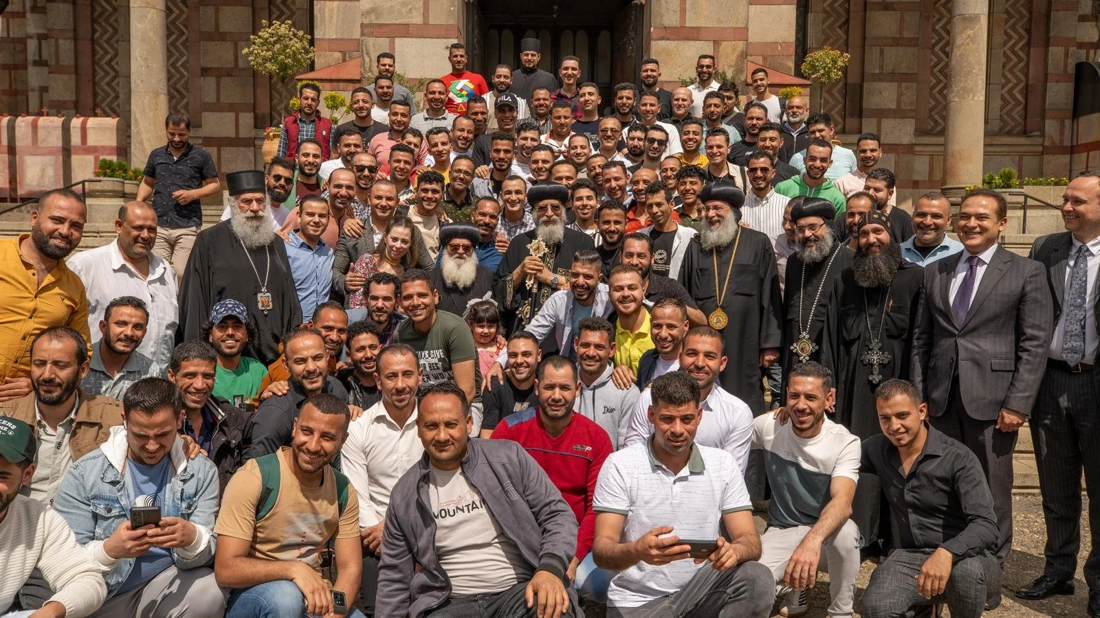 His Holiness Pope Tawadros II Meets Members of the Coptic Church in Serbia