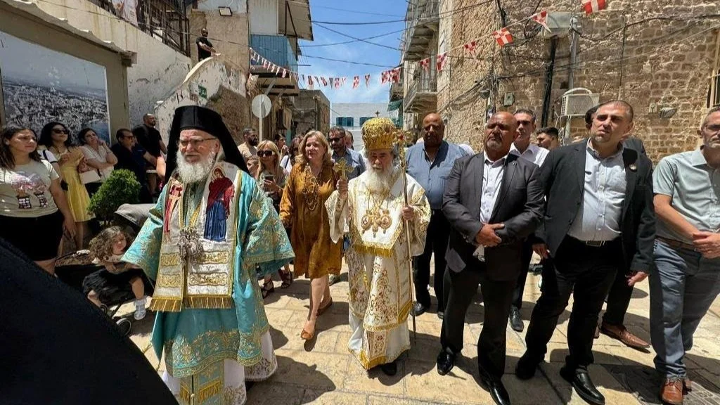 عيد القديس جوارجيوس اللابس الظفر في مطرانية بتوليمائيس للروم الأرثوذكس-عكا