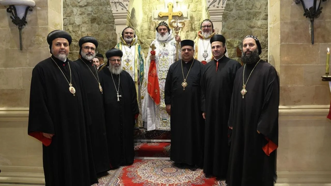 ‎قداسة البطريرك مار إغناطيوس أفرام الثاني يحتفل بالقداس الإلهي في كنيسة مار جرجس في زحلة