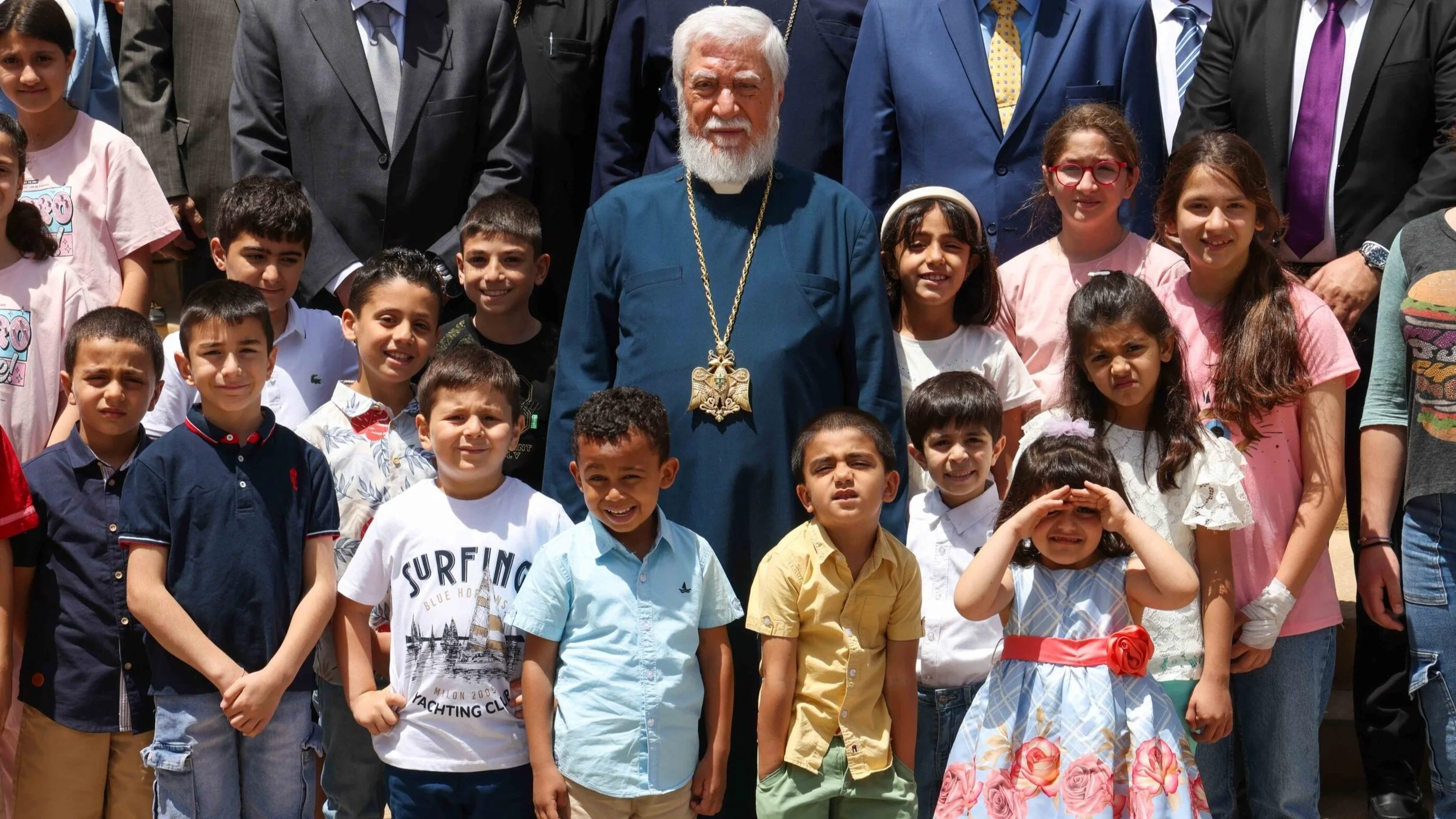 Birds Nest Orphanage Family Visit His Holiness Catholicos Aram I