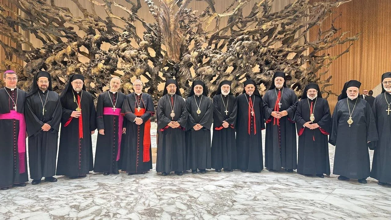 قداسة البابا لاون الرابع عشر يستقبل غبطة البطريرك الأنبا إبراهيم إسحق وأعضاء السينودس المقدس وممثلي الكنائس الشرقية الكاثوليكية بمناسبة يوبيل الرجاء