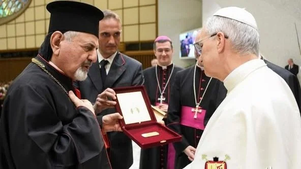 غبطة البطريرك مار اغناطيوس يوسف الثالث يونان يشارك في لقاء قداسة البابا الجديد لاون الرابع عشر