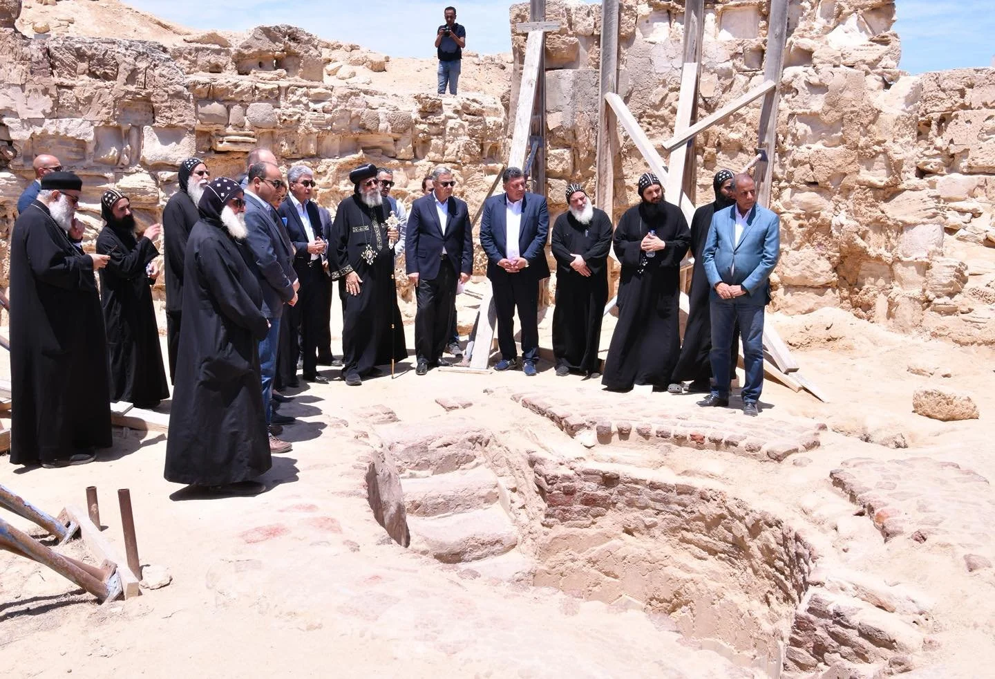 His Holiness Pope Tawadros II Visits the Archaeological Site of "Abu Mena" in Alexandria