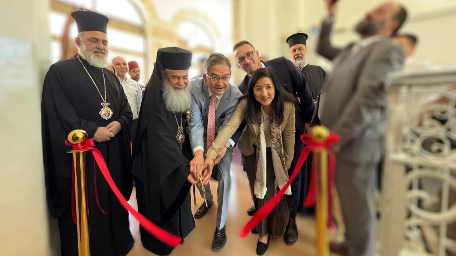 His Beatitude Patriarch Theophilos III Presides over the opening of the Main Hall of St. Demetrius School in the presence of project funders