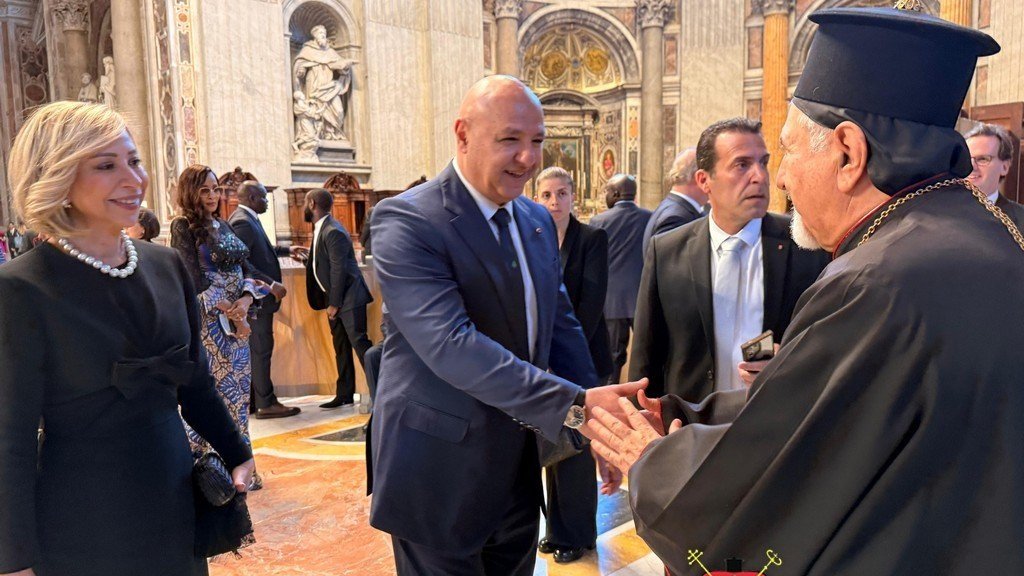 غبطة البطريرك مار اغناطيوس يوسف الثالث يونان يلتقي فخامة العماد جوزف عون رئيس الجمهورية اللبنانية، الفاتيكان