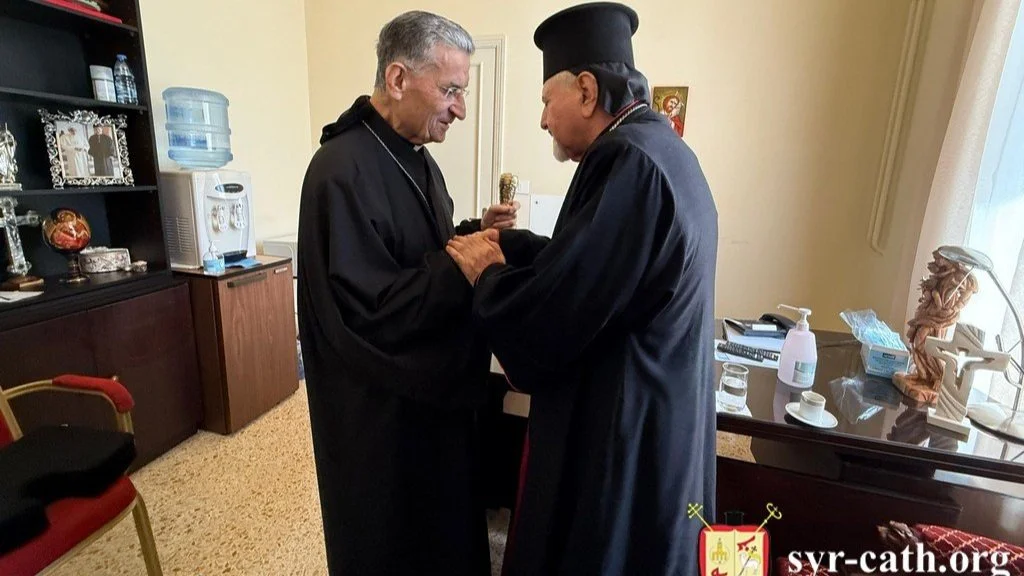 غبطة البطريرك مار اغناطيوس يوسف الثالث يونان يزور غبطة البطريرك الماروني مار بشارة بطرس الراعي، بكركي