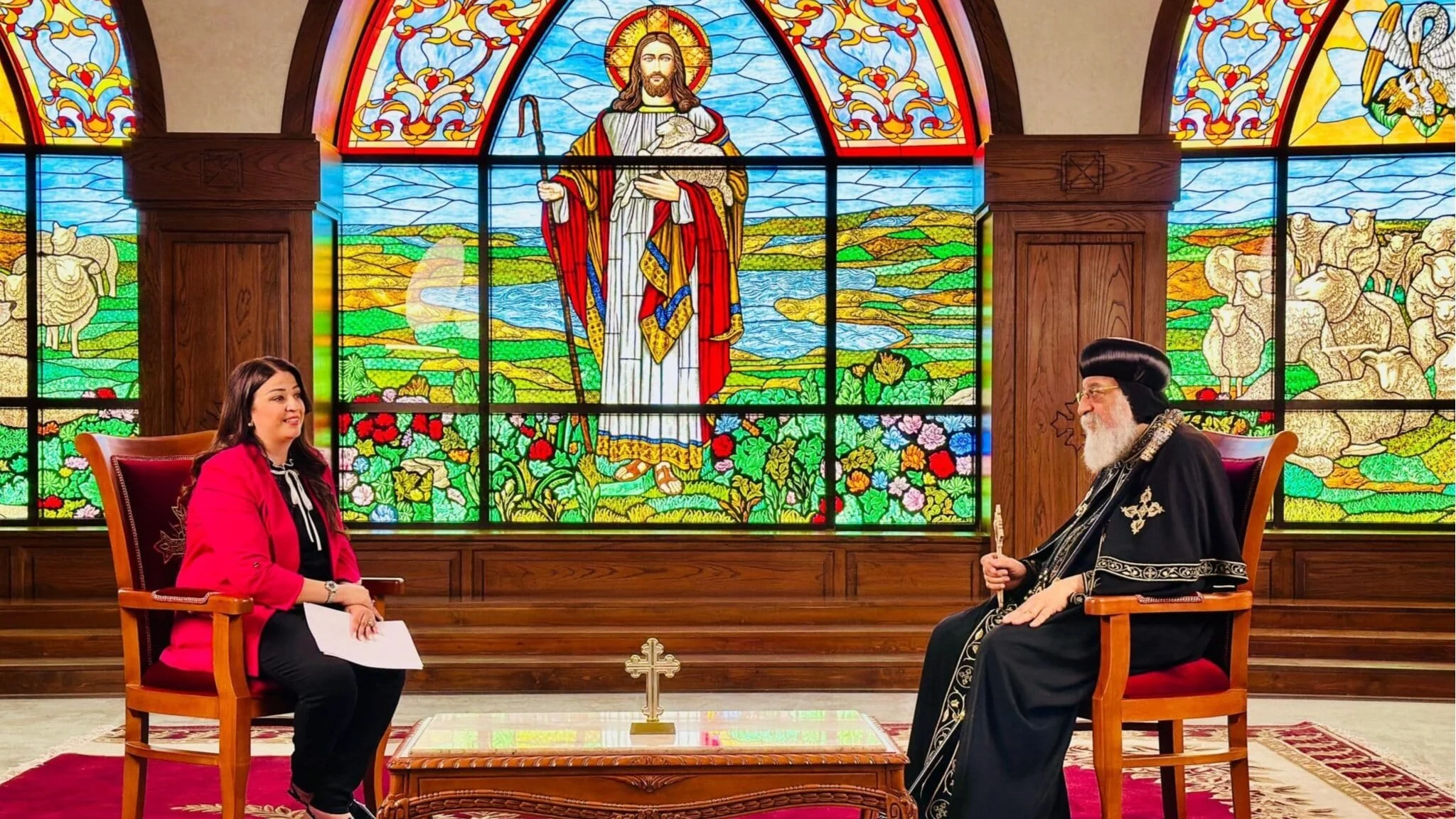 قداسة البابا تواضروس الثاني يجري حوار مع برنامج كنيستي في المهجر