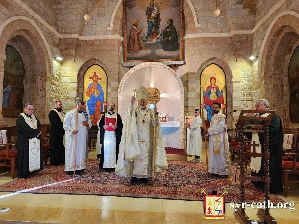 غبطة البطريرك مار اغناطيوس يوسف الثالث يونان يحتفل بقداس عيد الصعود وختام الشهر المريمي، دير الشرفة