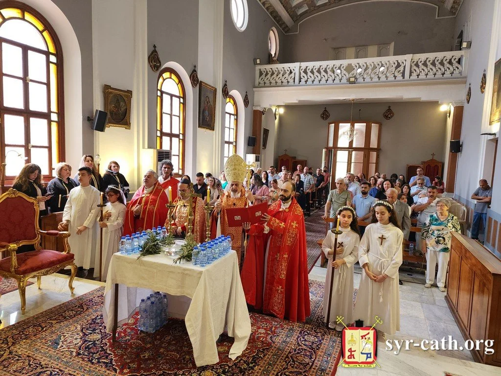 غبطة البطريرك مار اغناطيوس يوسف الثالث يونان يحتفل بقدّاس عيد العنصرة