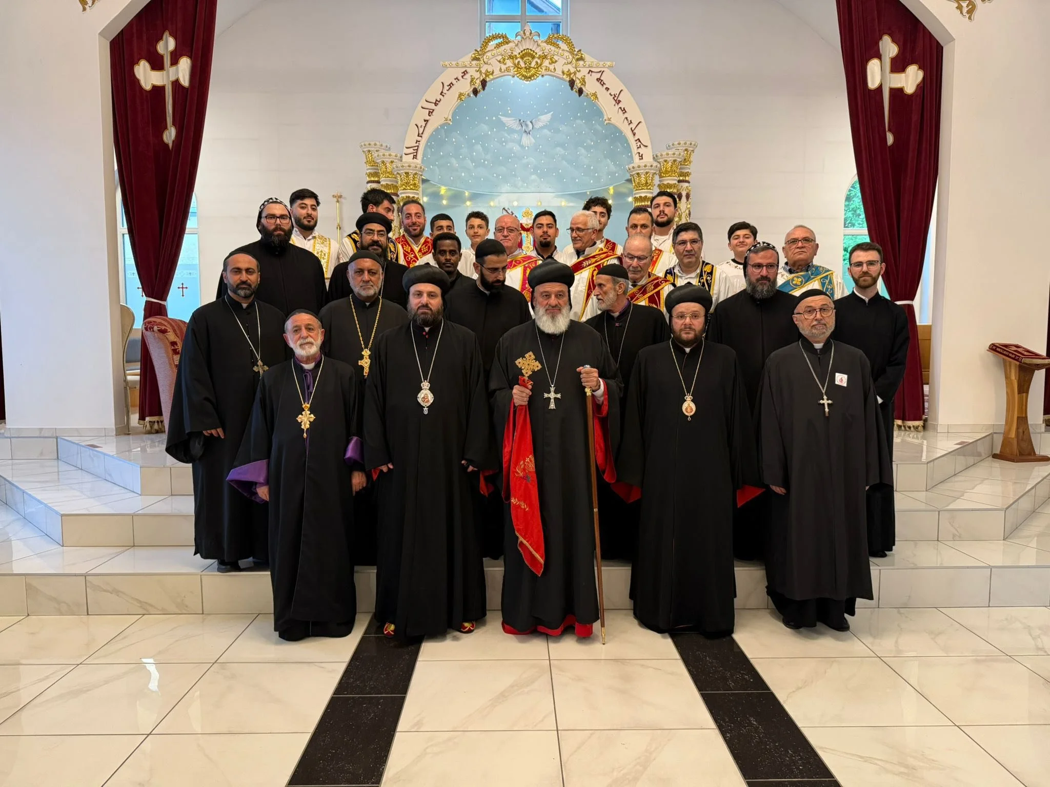 ‎قداسة البطريرك مار إغناطيوس أفرام الثاني يترأّس صلاة المساء في كنيسة مار كبرئيل في نورشوبينغ