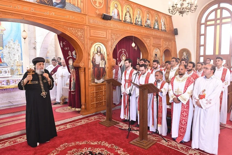 قداسة البابا تواضروس الثاني يصلّي العشيّة في كنيسة السيّدة العذراء والشهيدة مارينا بالعلمين ويعلن نقل تبعيّة الكنيسة للبطريركيّة بالإسكندريّة