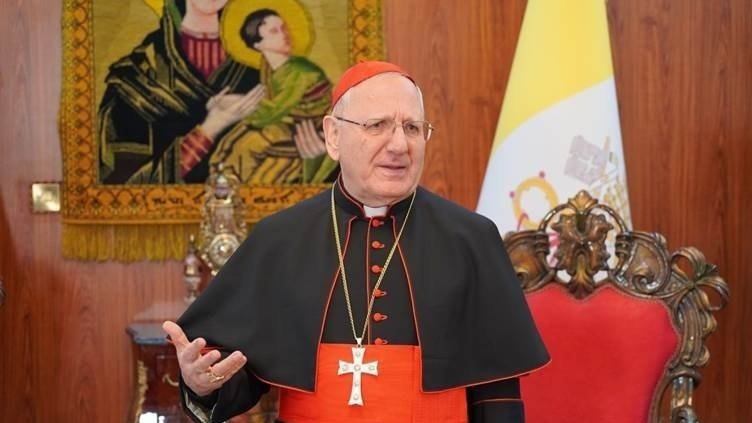 غبطة البطريرك الكاردينال لويس روفائيل ساكو يعزي غبطة البطريرك يوحنا العاشر يازجي بتفجير كنيسة مار إلياس بدمشق