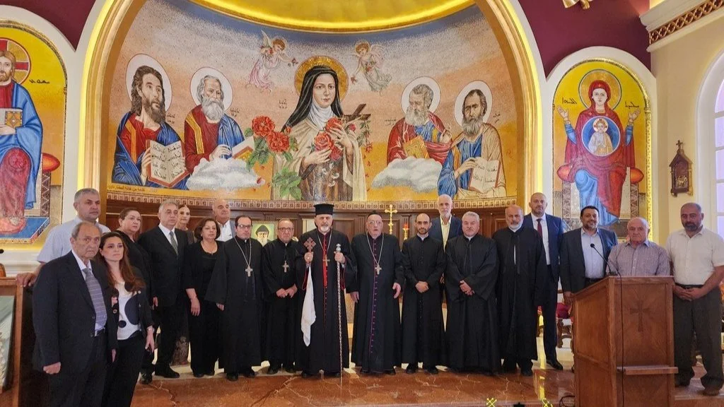 غبطة البطريرك مار اغناطيوس يوسف الثالث يونان يبارك كنيسة ورعية القديسة تريزيا الطفل يسوع، زحلة - البقاع، لبنان