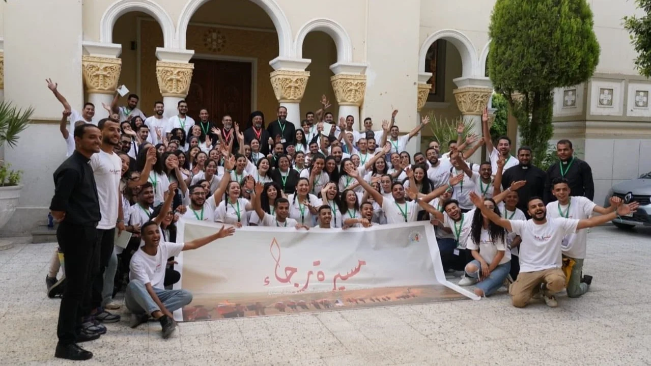 غبطة البطريرك الأنبا إبراهيم إسحق يختتم المسيرة الثانية عشر لشباب الكنيسة القبطية الكاثوليكية بمصر