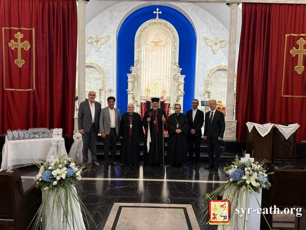 غبطة البطريرك مار اغناطيوس يوسف الثالث يونان يزور كنيسة مار أفرام السرياني الجديدة للسريان الأرثوذكس في اسطنبول، تركيا