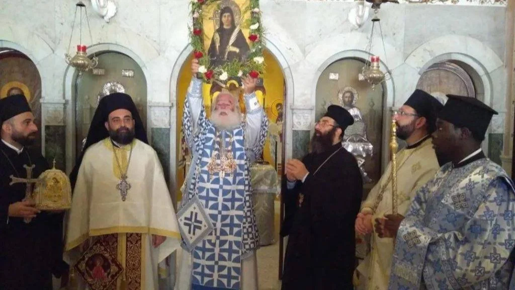 غبطة البابا ثيودوروس الثاني يحتفل بالقداس الإلهي البطريركي بمناسبة تذكار القديسة البارة والشهيدة باراسكيفي