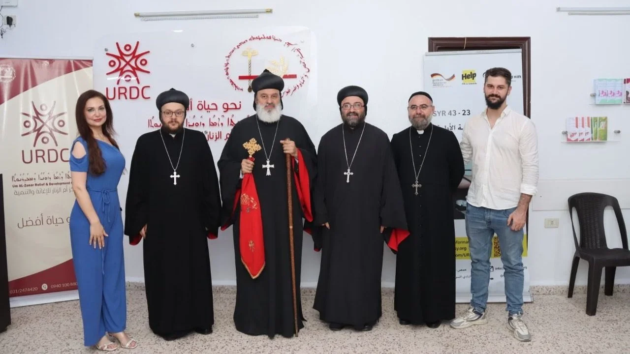 ‎قداسة البطريرك مار إغناطيوس أفرام الثاني يفتتح مركز نقطة الحكمة الطبية