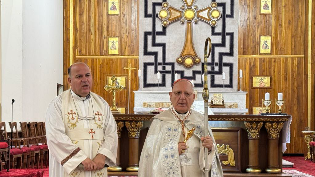 غبطة البطريرك الكاردينال لويس روفائيل ساكو يحتفل بالقداس الإلهي لعيد التجلي في كاتدرائية مار يوسف في الكرادة ببغداد