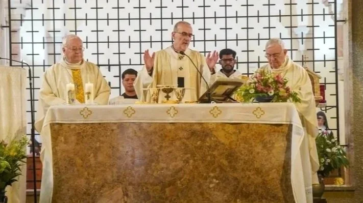 His Beatitude Patriarch Cardinal Pizzaballa celebrates the Feast of St. Clare of Assisi in Jerusalem