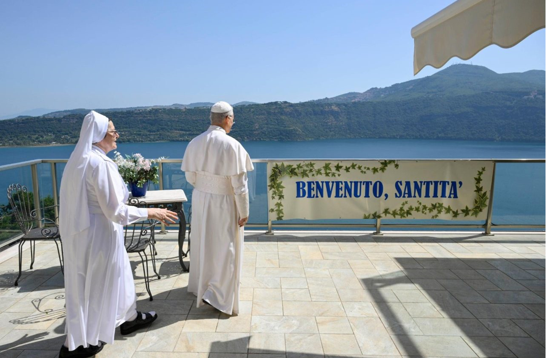 His Holiness Pope Leo XIV returns to Castel Gandolfo for Assumption holiday weekend