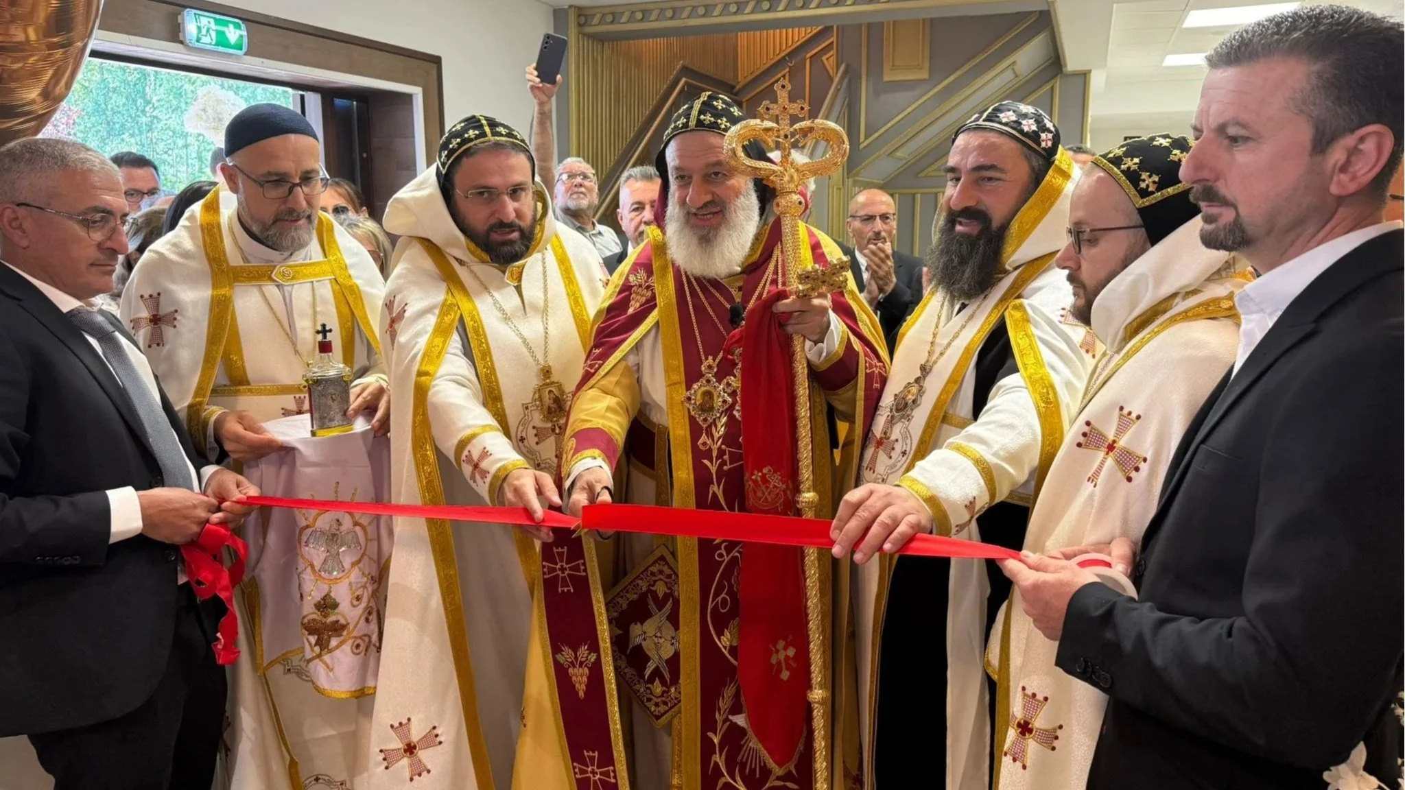 ‎قداسة البطريرك مار إغناطيوس أفرام الثاني يقدّس كنيسة السيدة العذراء في اسكلستونا بالسويد