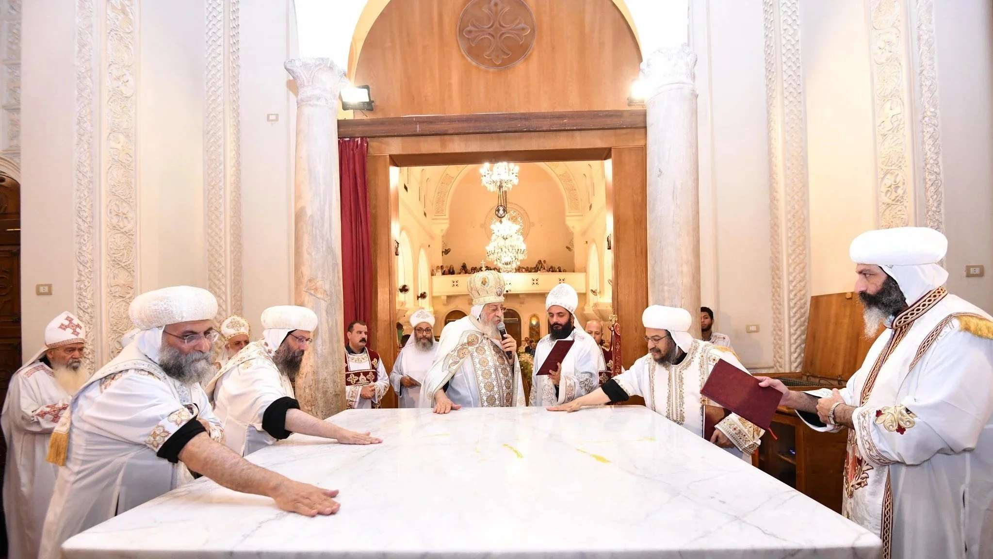 His Holiness Pope Tawadros II Consecrates the Church of Saint Mina in Fleming, Alexandria