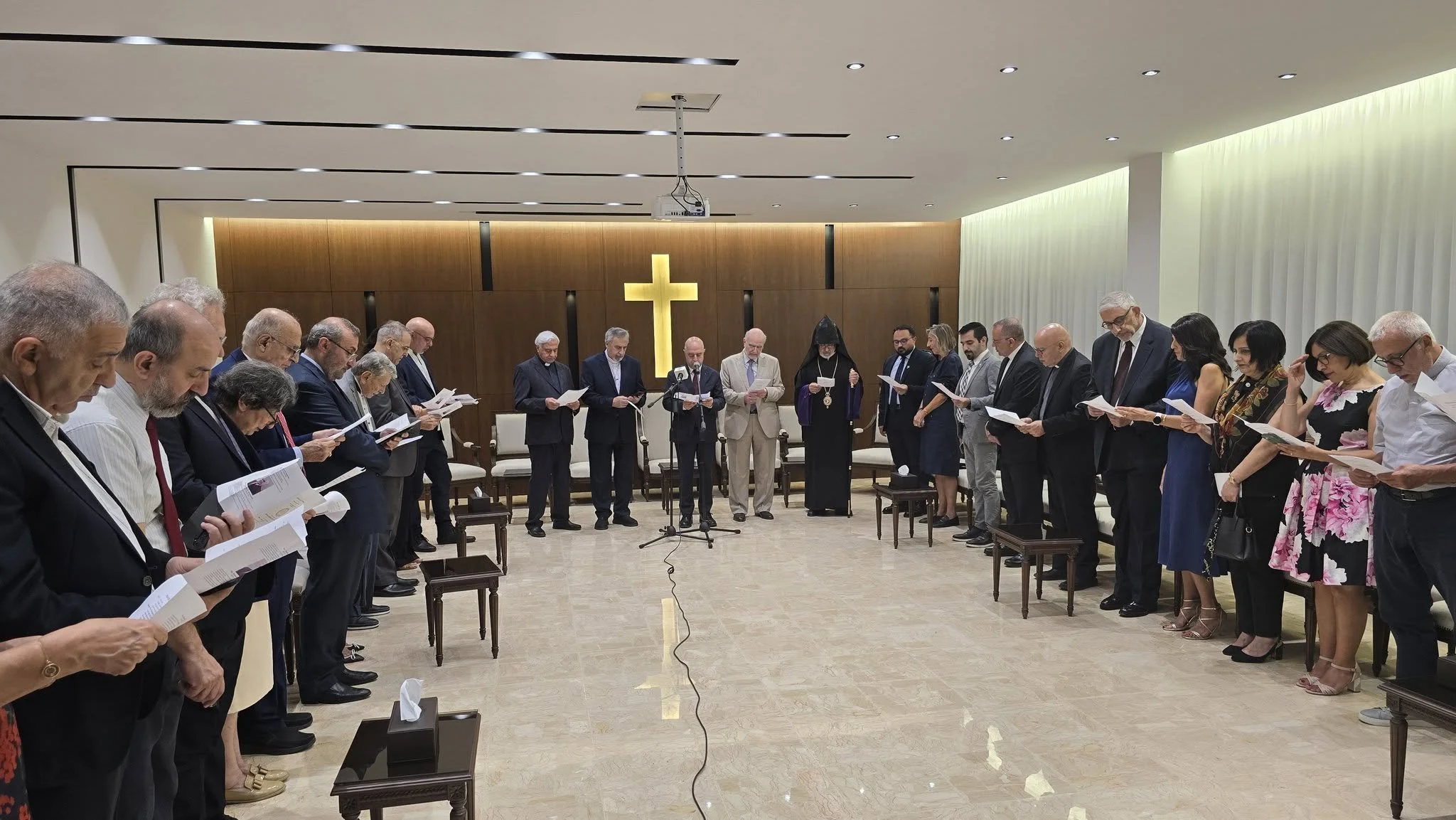Honoring the Late Reverend Hovhannes P. Aharonian with the Naming of a Meeting Hall of the First Armenian Evangelical Church of Beirut