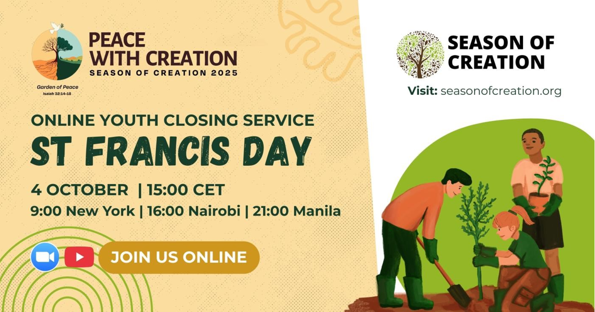 The Season of Creation Concludes in an Online International Prayer Celebration