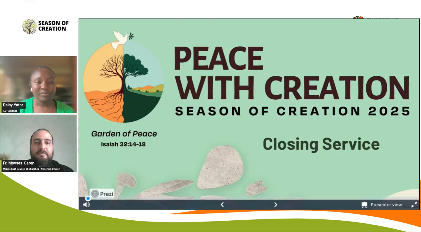 World Youth Pray Together in an Online Celebration on the Occasion of the “Season of Creation” 2025 Closing