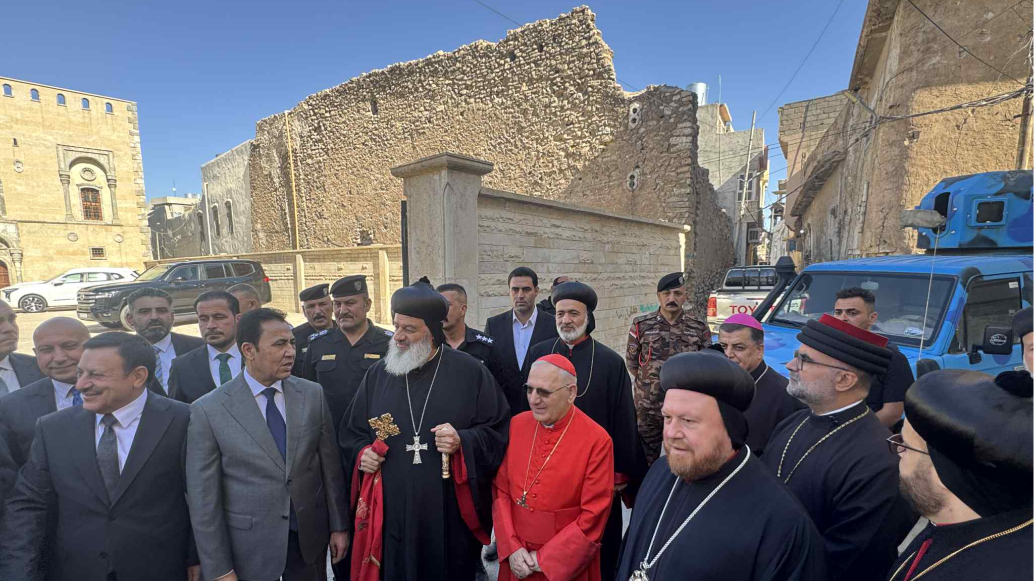 غبطة البطريرك الكاردينال لويس روفائيل ساكو يشارك في افتتاح كاتدرائية مار توما الرسول للسريان الارثوذكس في الموصل بحضور ومباركة قداسة مار اغناطيوس افرام الثاني