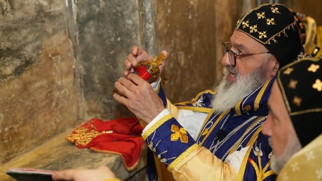 ‎قداسة البطريرك مار إغناطيوس أفرام الثاني يقدّس كاتدرائية مار توما في الموصل بعد إعادة إعمارها