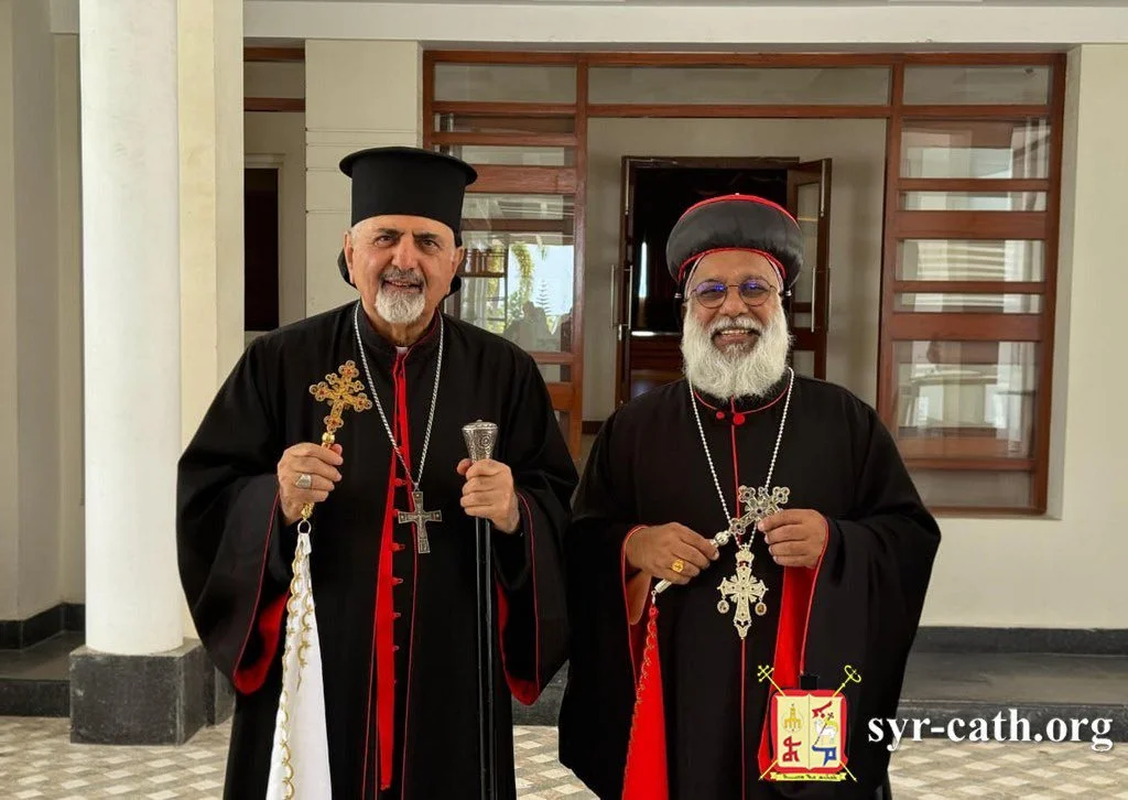 غبطة البطريرك مار اغناطيوس يوسف الثالث يونان يوجّه رسالة شكر إلى غبطة أخيه الكاثوليكوس مار باسيليوس اقليميس بمناسبة زيارته البطريركية التاريخية إلى كيرالا - الهند