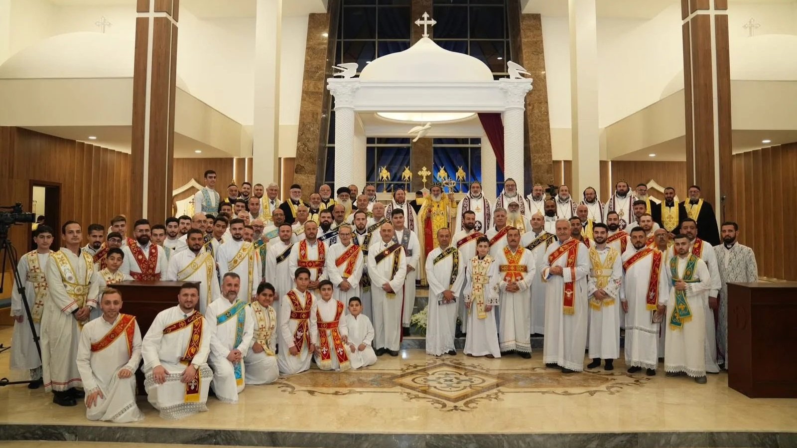 ‎قداسة البطريرك مار إغناطيوس أفرام الثاني يحتفل بالقداس الإلهي في كاتدرائية أمّ النور في إربيل