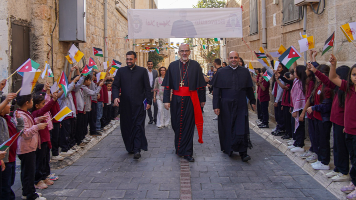 His Beatitude Cardinal Pierbattista Pizzaballa on a Pastoral Visit to Karak: “The first duty of a shepherd is to be present with his flock”