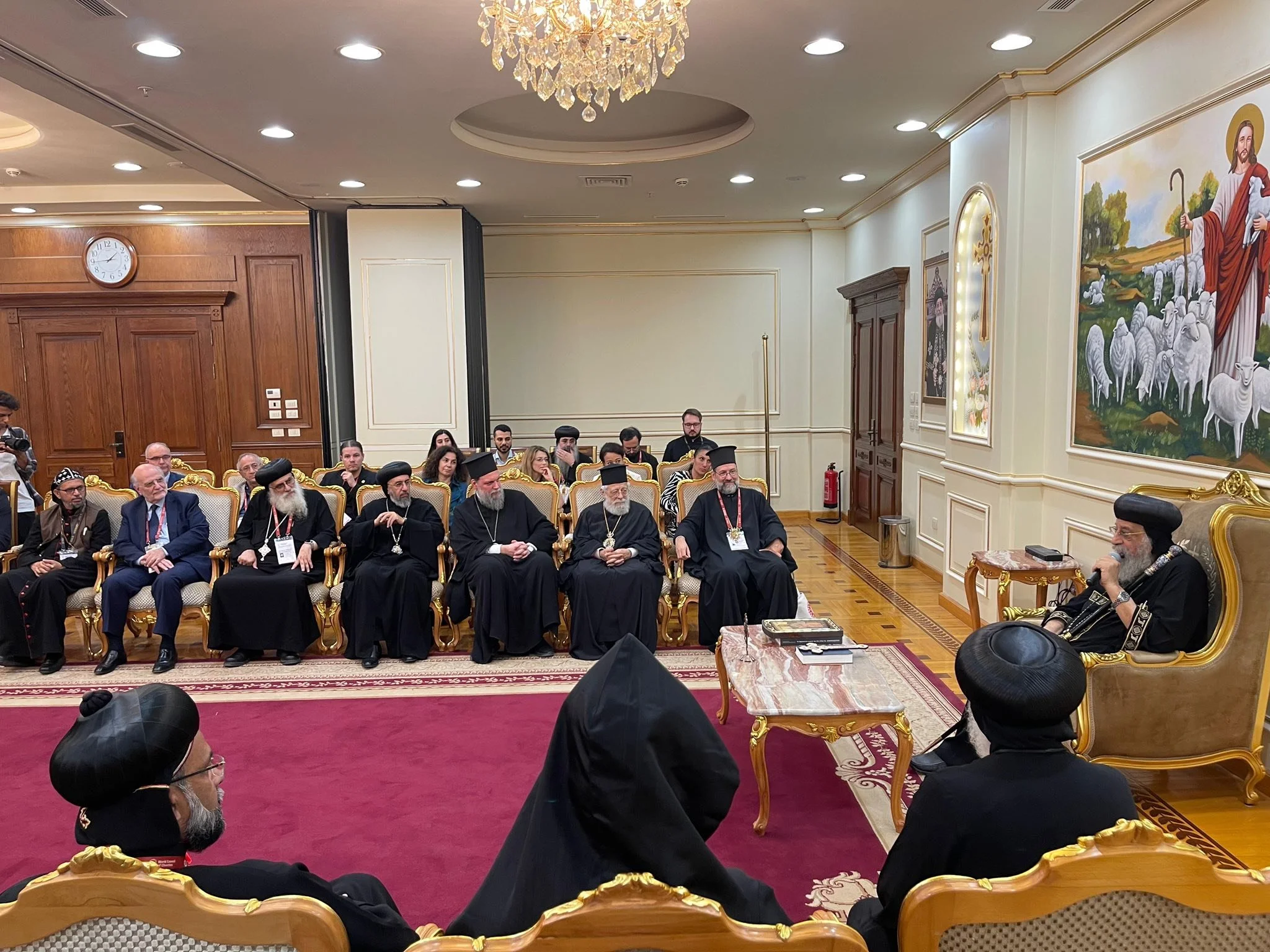 His Holiness Pope Tawadros II Meets with Delegations from the Orthodox Churches Participating in the WCC Sixth World Conference on Faith and Order