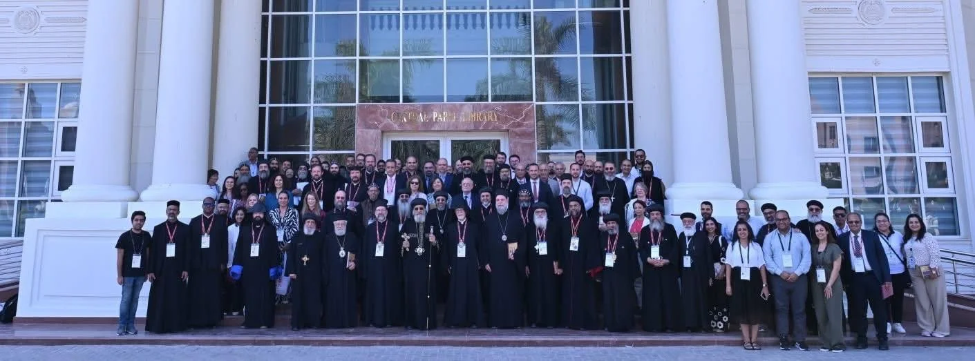 His Holiness Pope Tawadros II Meets Delegations of the Two Orthodox Families at LOGOS