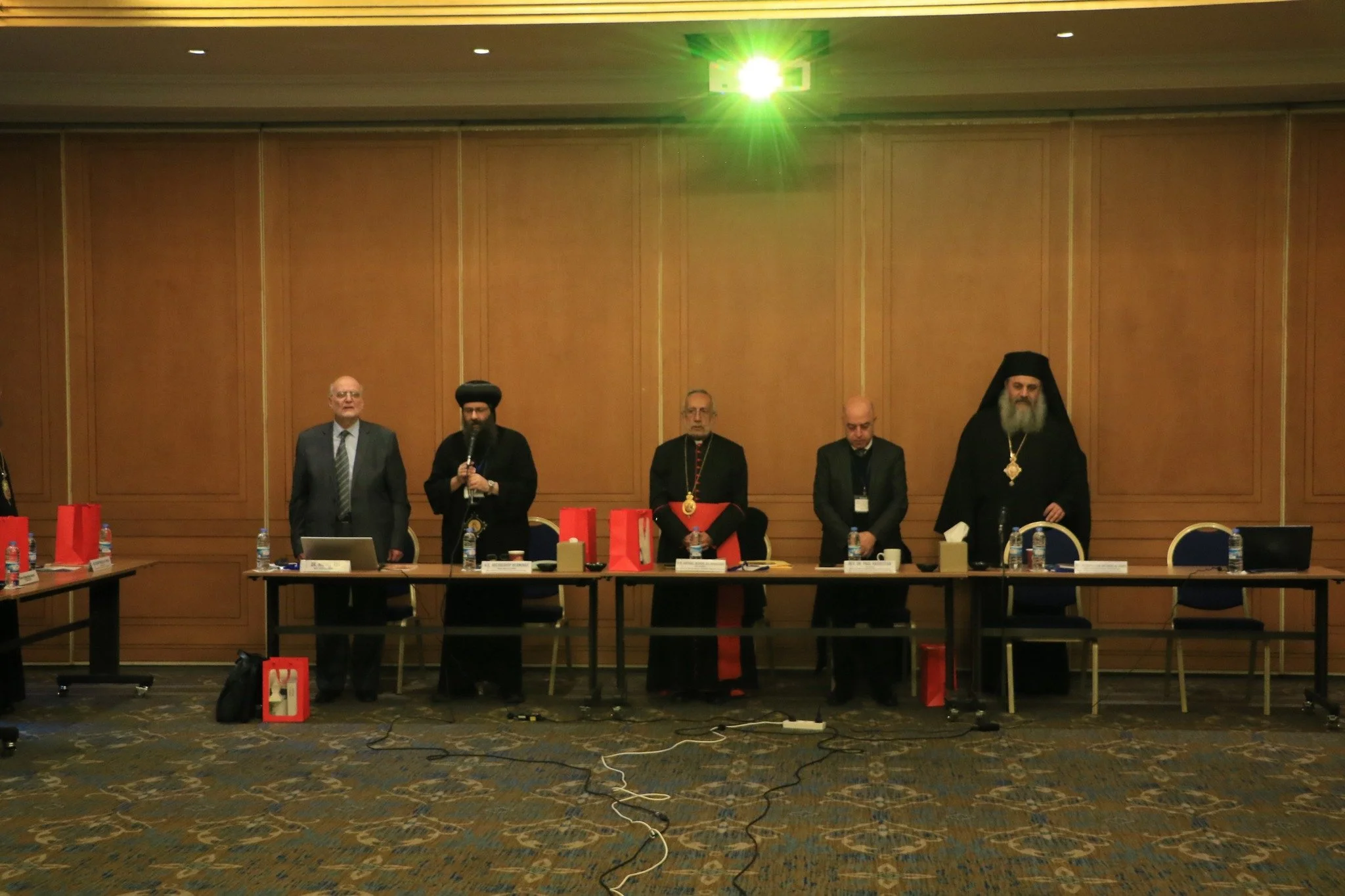 The MECC Executive Committee Begins Its Meeting with a Minute of Silence for the Souls of the Victims of Wars, Conflicts, and Disasters