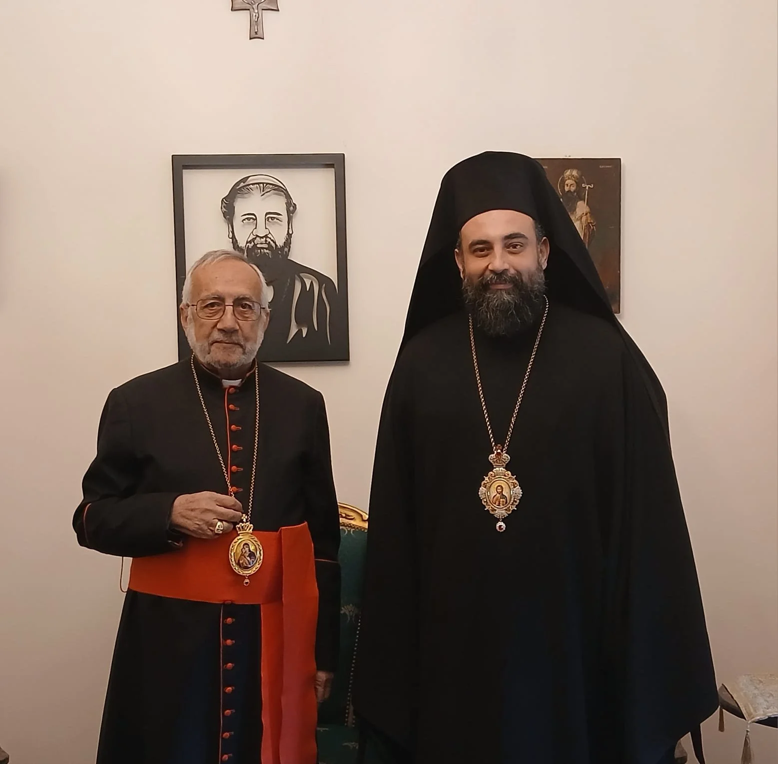 سيادة أسقف مريوط ذمسكينوس (بطريركية الإسكندرية) يزور بطريرك الأرمن الكاثوليك غبطة البطريرك روفائيل بدروس الحادي والعشرين ميناسيان