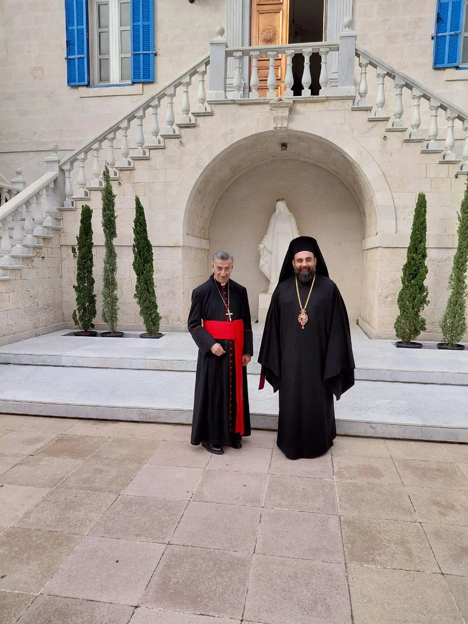 سيادة أسقف مريوط ذمسكينوس (بطريركية الإسكندرية) يزور غبطة البطريرك الماروني الكاردينال مار بشارة بطرس الراعي
