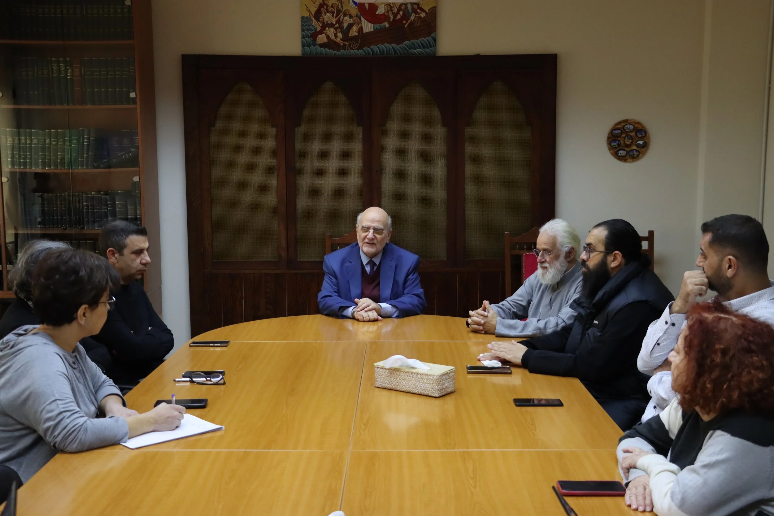 وفد من اللّجنة التنفيذيّة لمجلس كنائس الشرق الأوسط